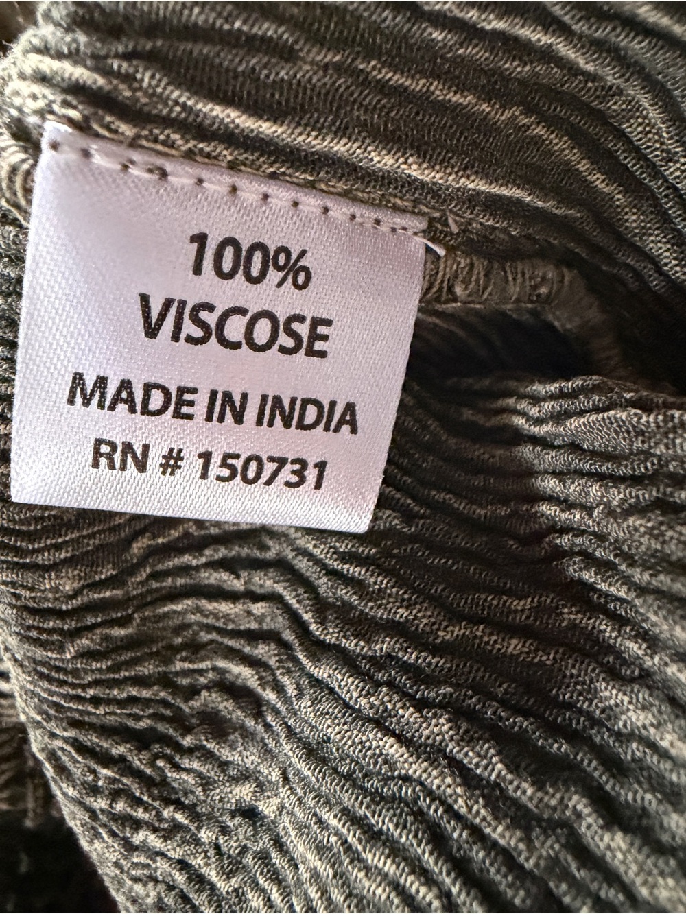 Young Threads Embroidered Olive Green Tunic Dress - Picture 9 of 9